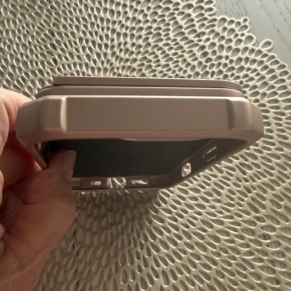 IPHONE 16 PRO CASE in Rose Gold with Kickstand, card holder, and camera cover - Picture 12 of 12